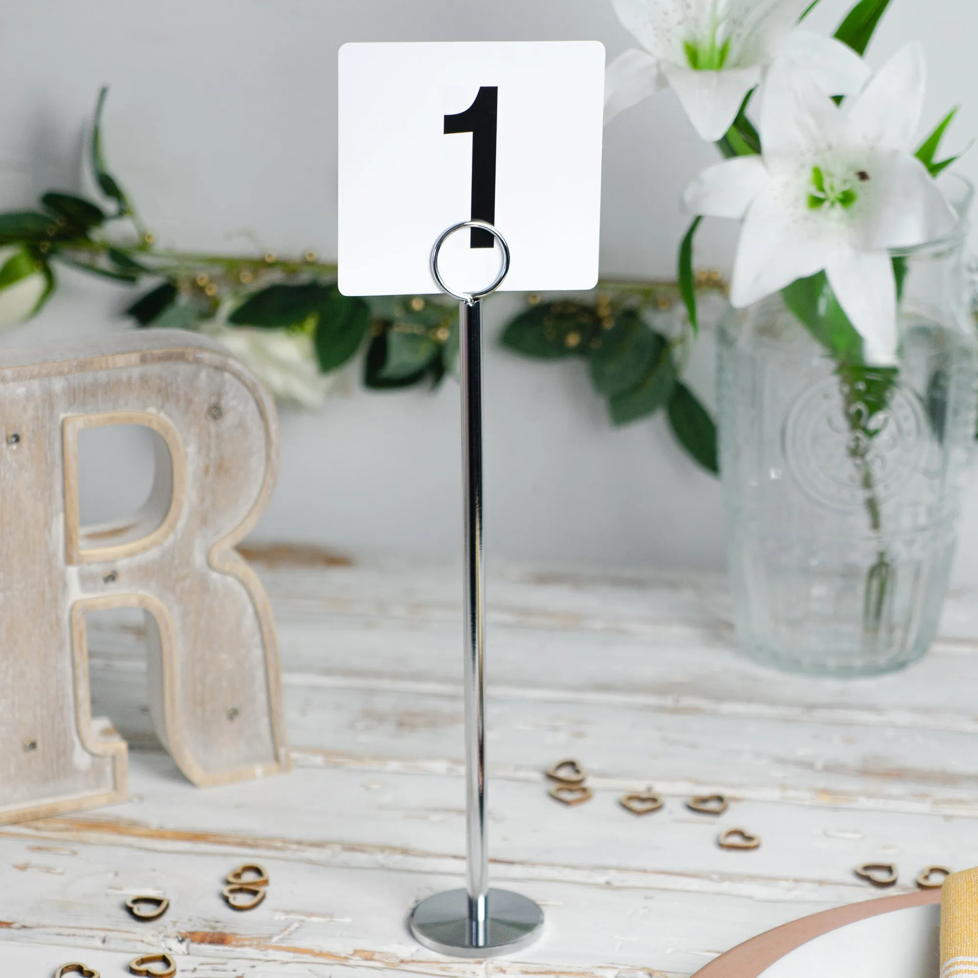 1-25 Acrylic Wedding Table Numbers - By Argon Tableware