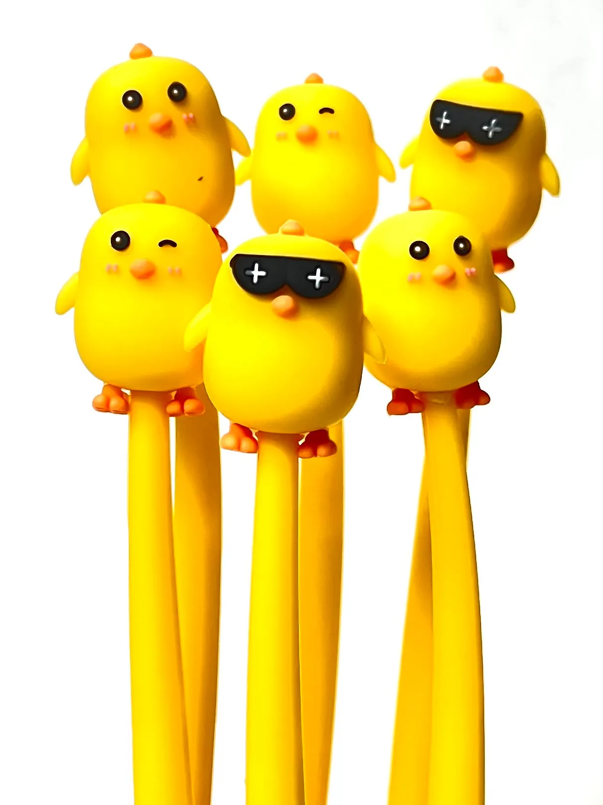 22499 CUTE CHICKS WIGGLE GEL PEN-48