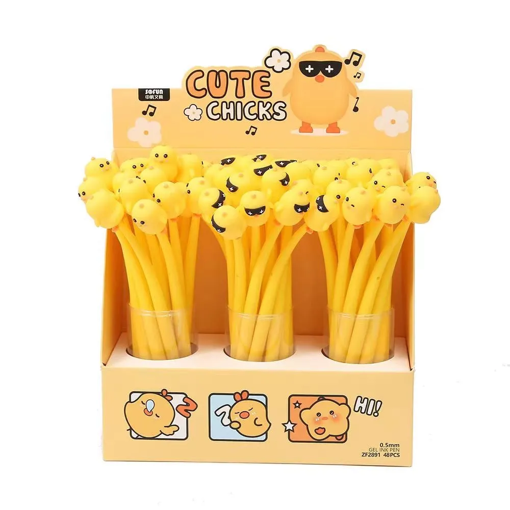 22499 CUTE CHICKS WIGGLE GEL PEN-48