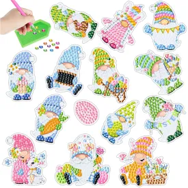 2pcs Diamonds Painting Stickers Kit Easter Style DIY for Kids Adult Gift Rewards