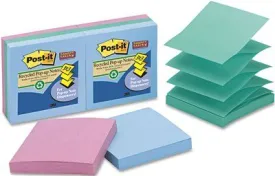 3M Super Sticky Pop-Up Notes 3 X 3 Tropical 6 50-Sheet Pads/Pack