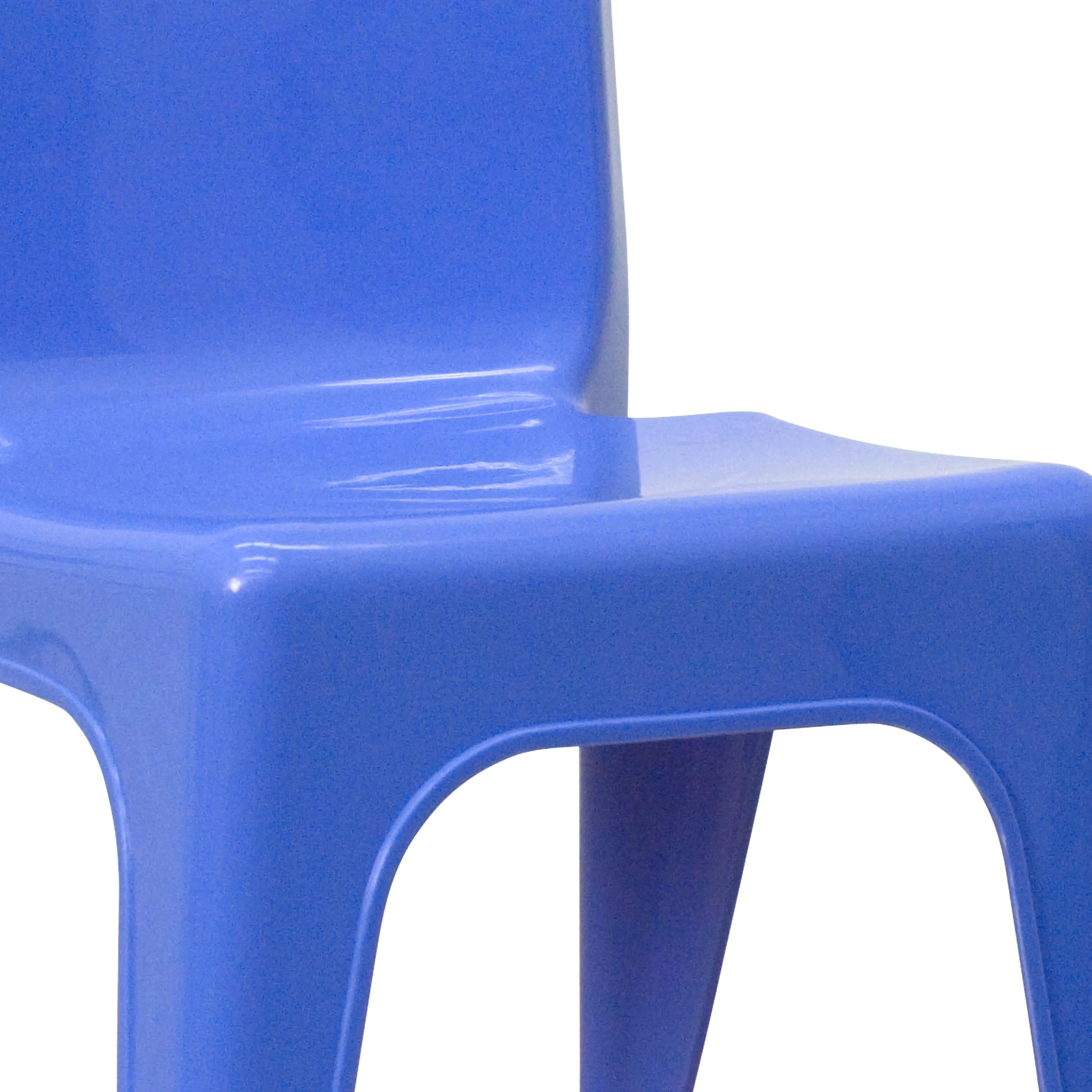 4PK Blue Plastic Stack Chair 4-YU-YCX4-011-BLUE-GG