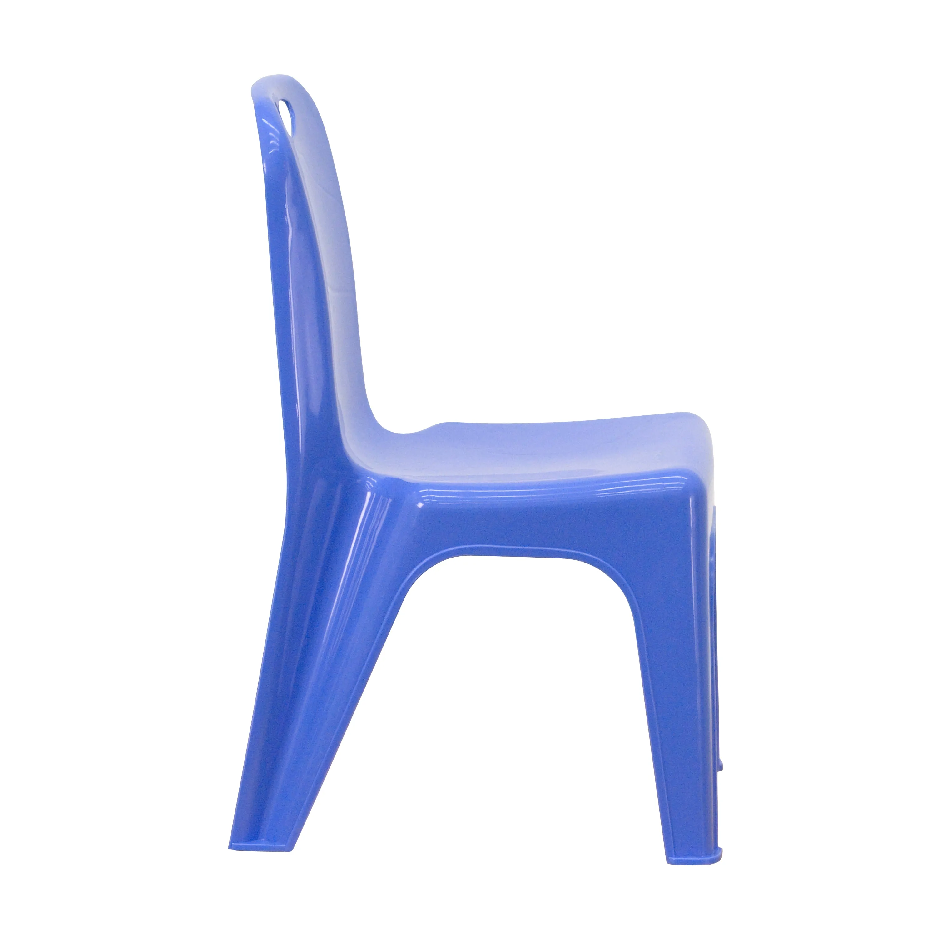 4PK Blue Plastic Stack Chair 4-YU-YCX4-011-BLUE-GG