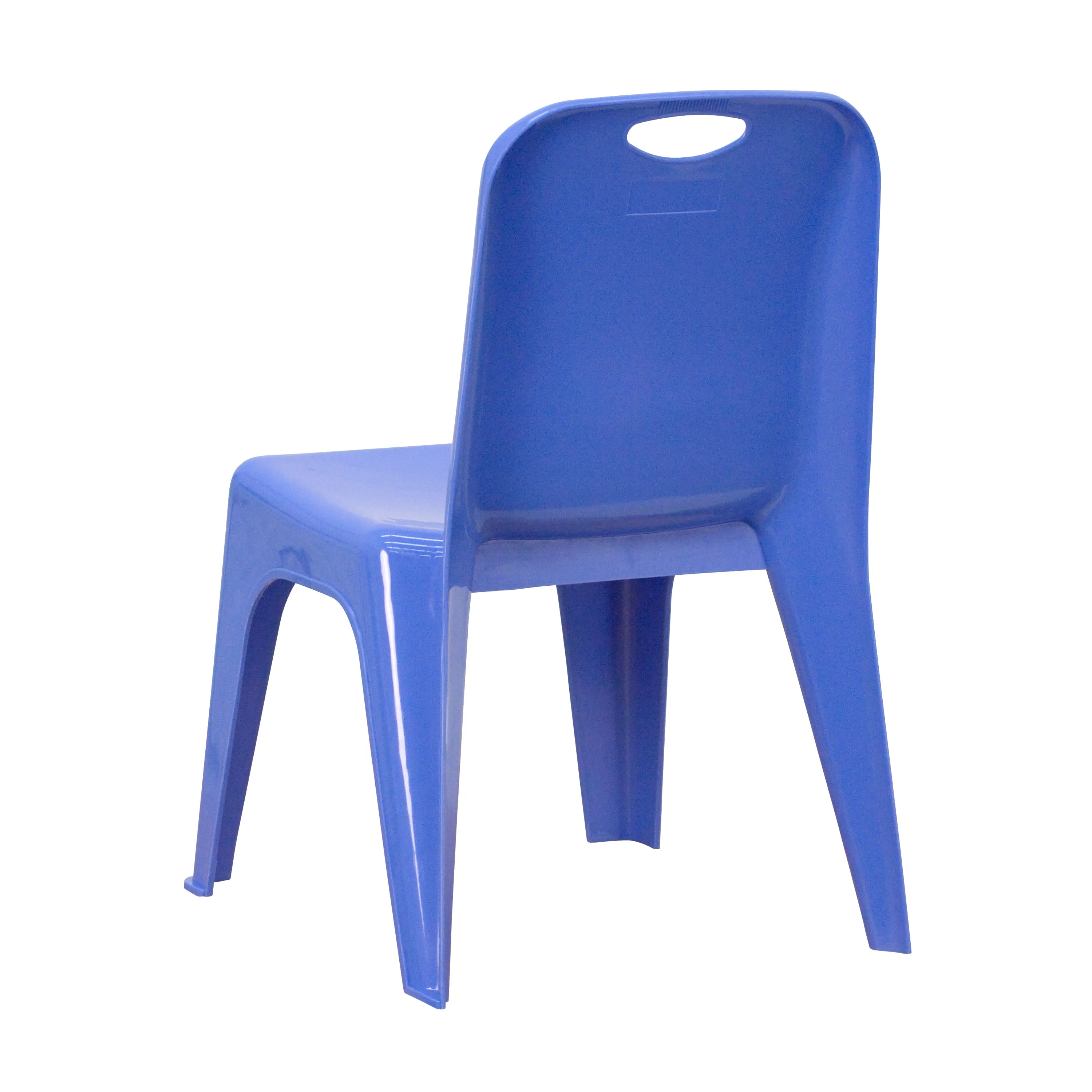 4PK Blue Plastic Stack Chair 4-YU-YCX4-011-BLUE-GG