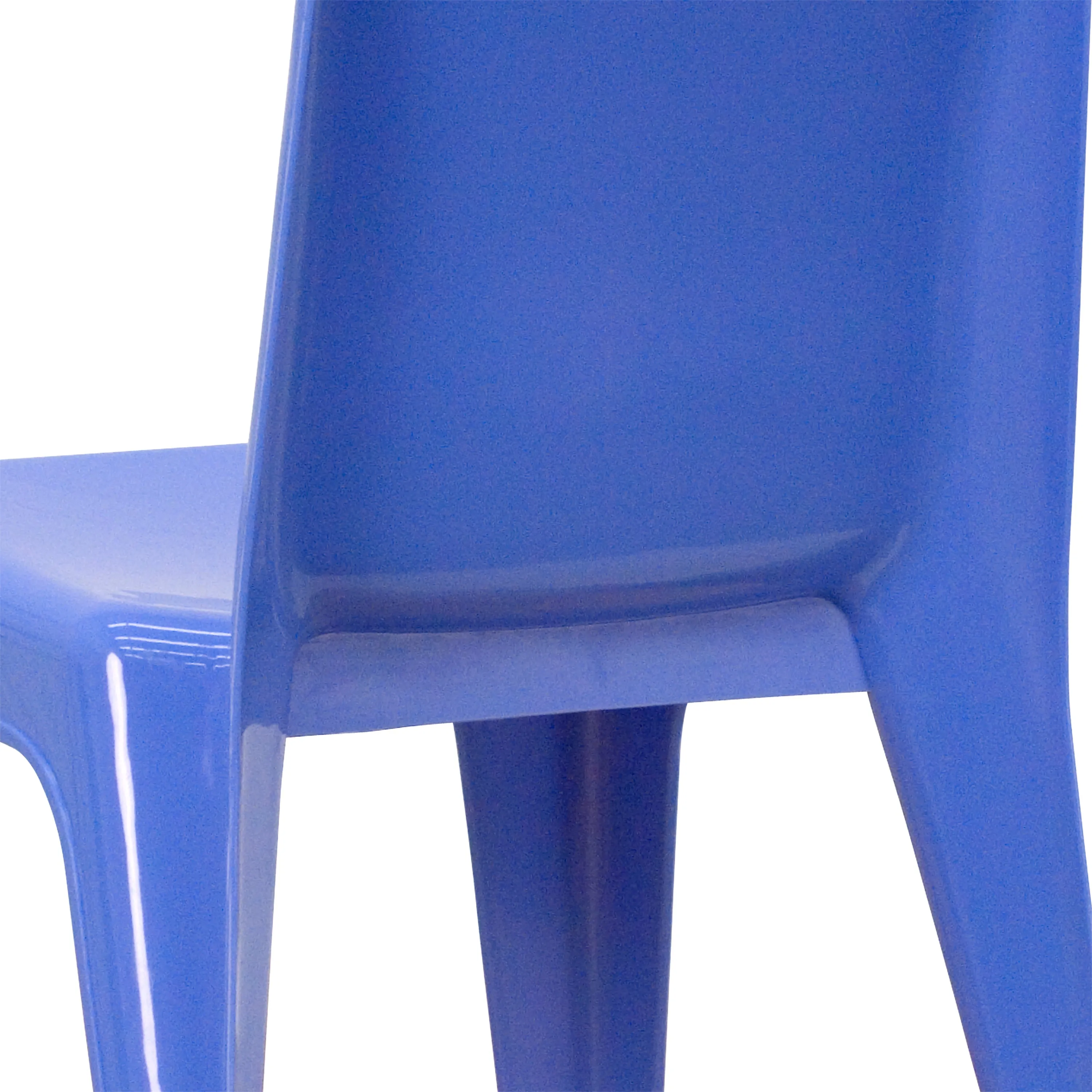 4PK Blue Plastic Stack Chair 4-YU-YCX4-011-BLUE-GG