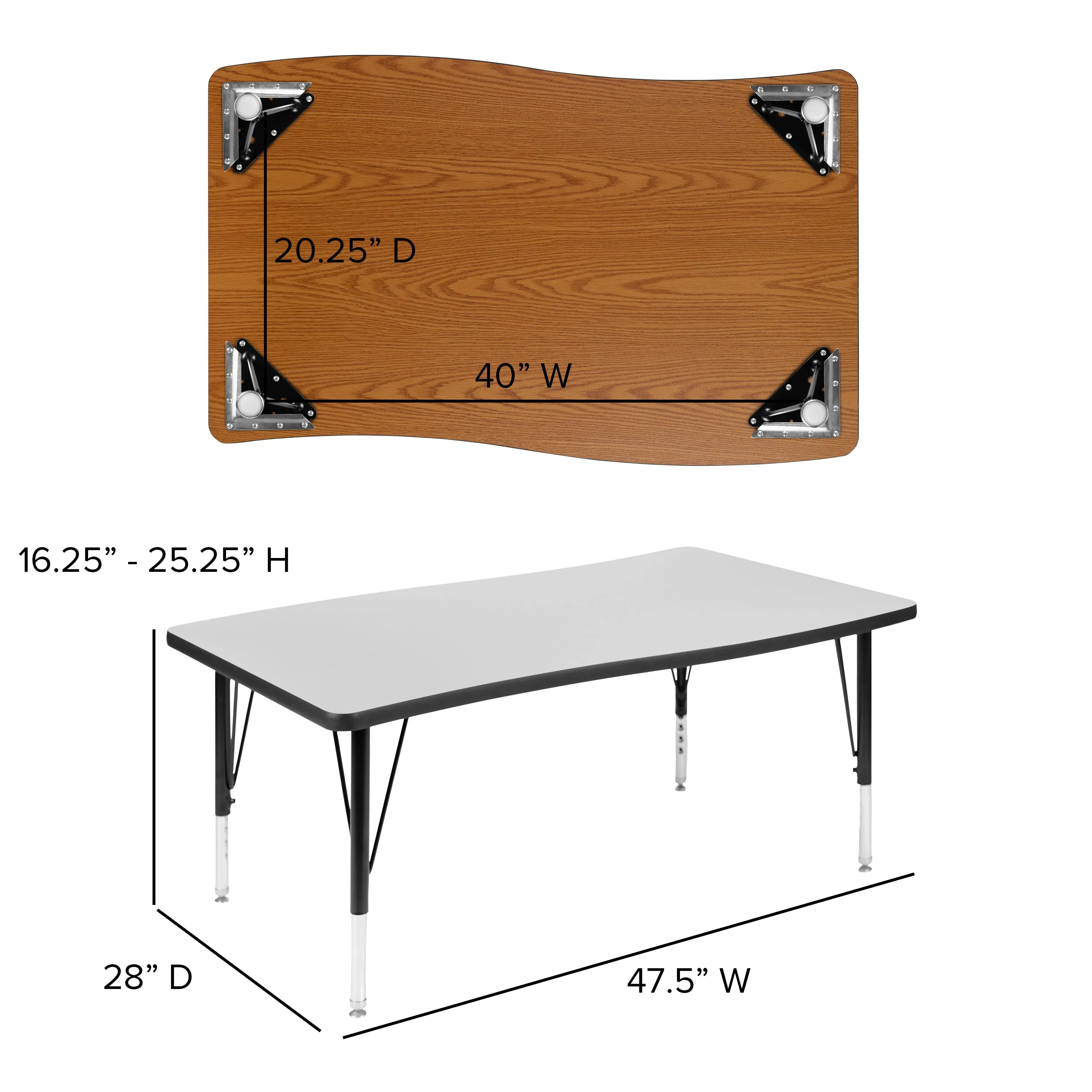 76" Oval Wave Grey Table Set XU-GRP-12CH-A3048CON-48-GY-T-P-GG