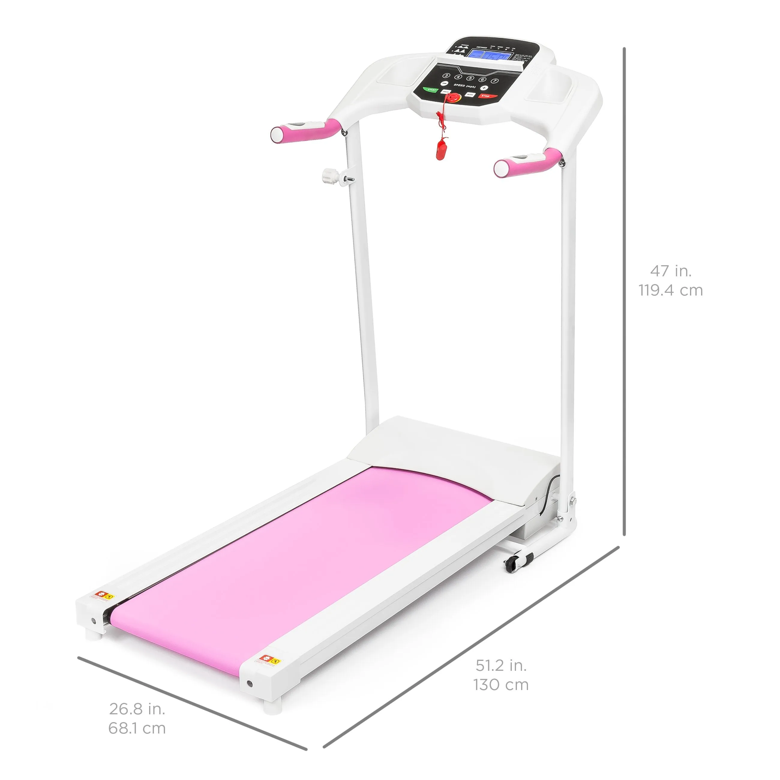 800W Folding Electric Treadmill