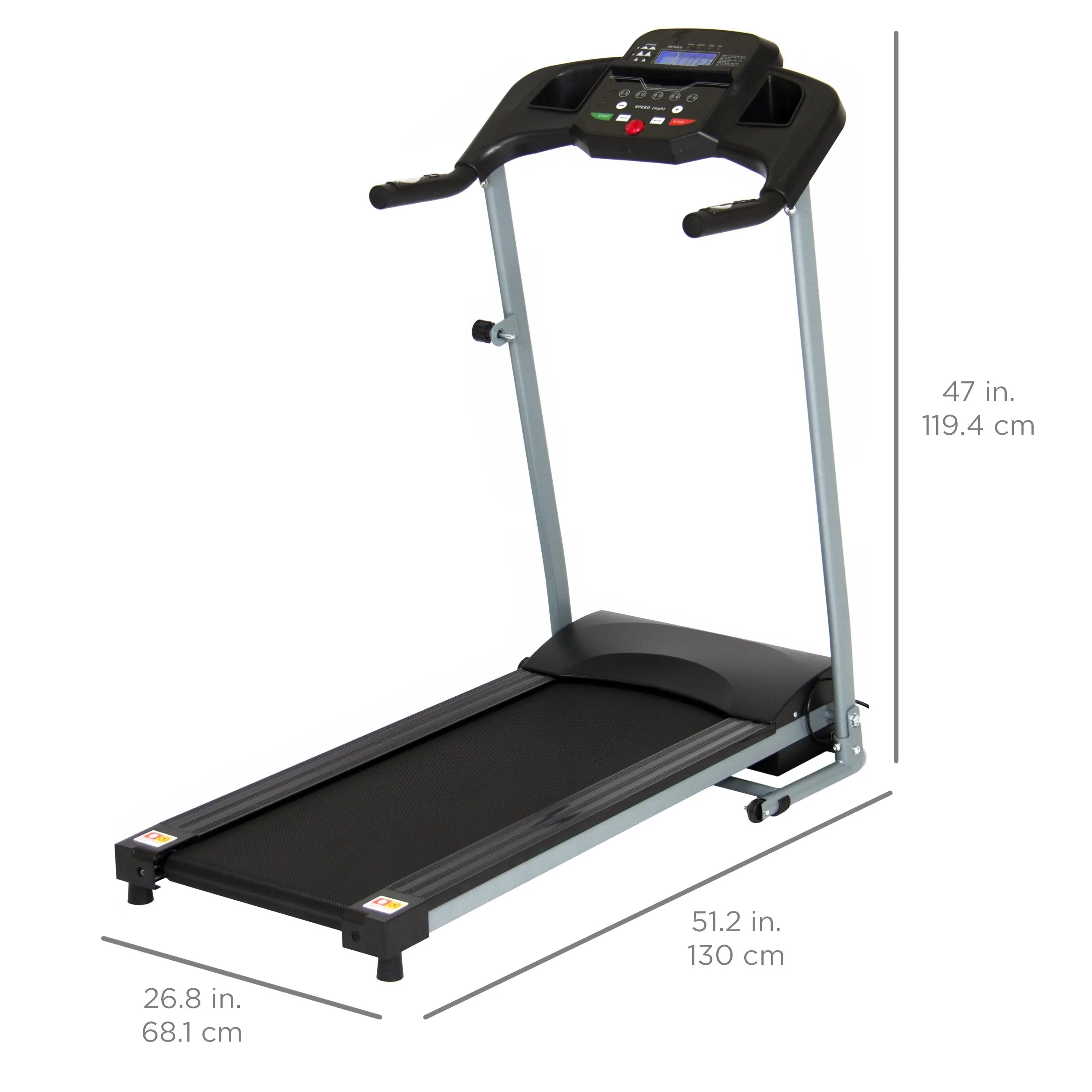 800W Folding Electric Treadmill