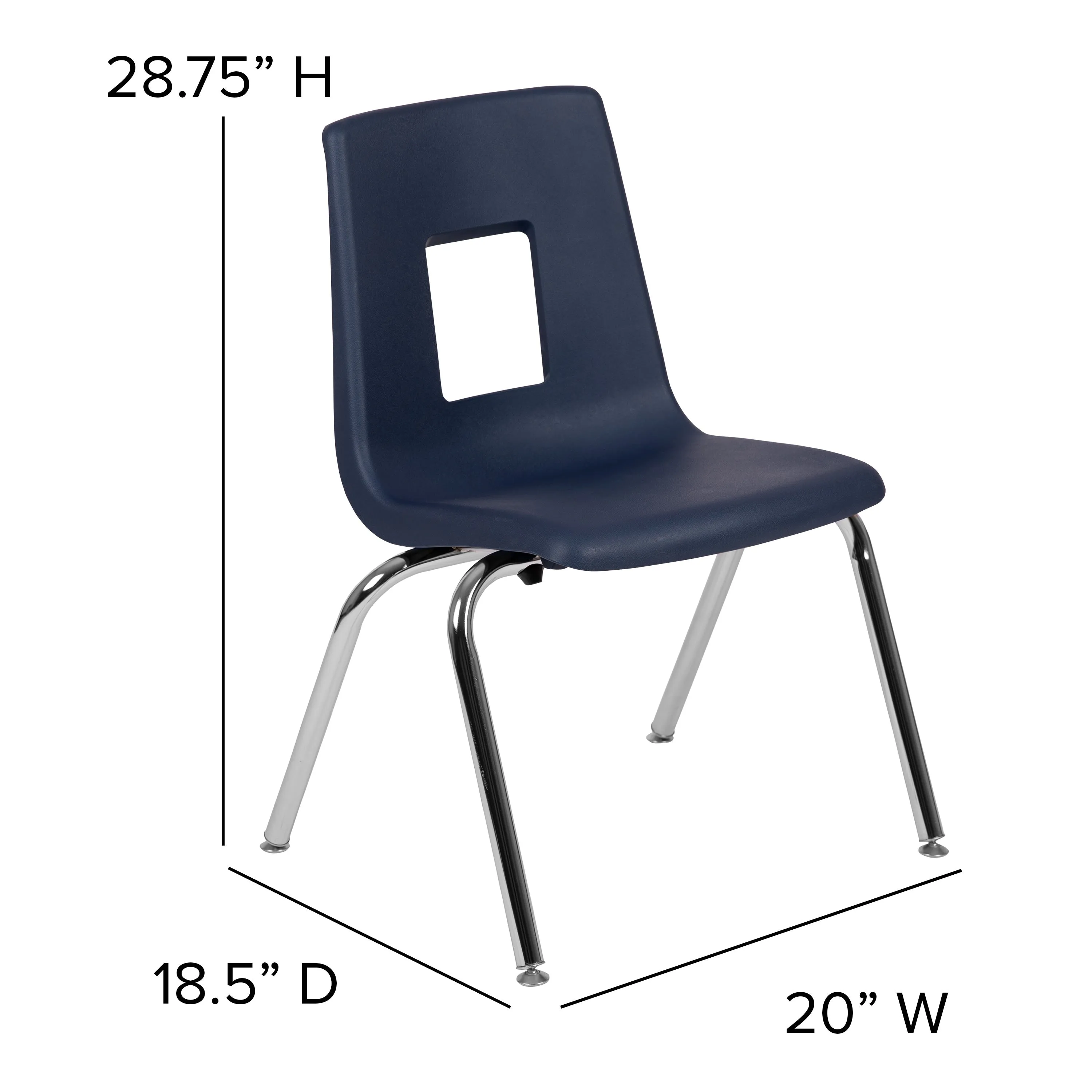 Advantage Student Stack School Chair - 16-inch