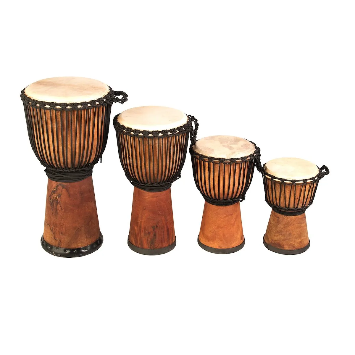 African Drumming 10 Wide Top Djembe Drum Pack