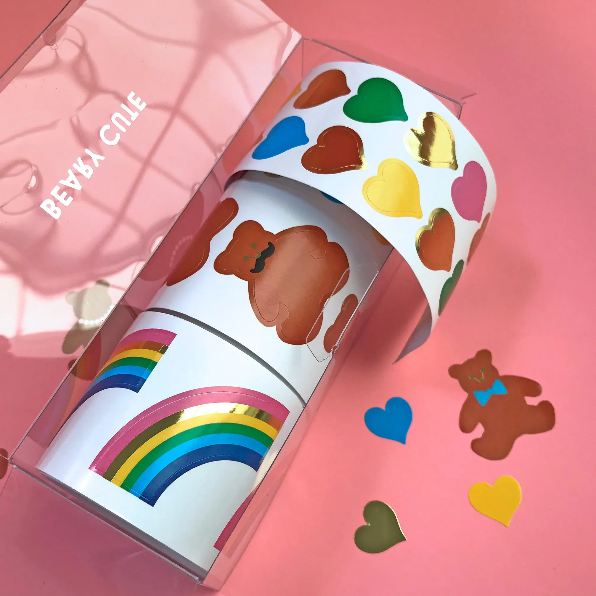 Beary Cute Three-Roll Sticker Gift Box