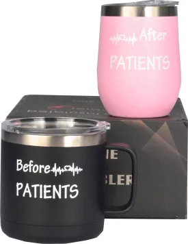 Before Patients After Patients Coffee Mug Tumbler, Graduation Gifts For Doctors Dentist