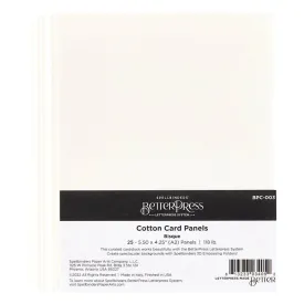 Bisque BetterPress A2 Cotton Card Panels - 25 Pack