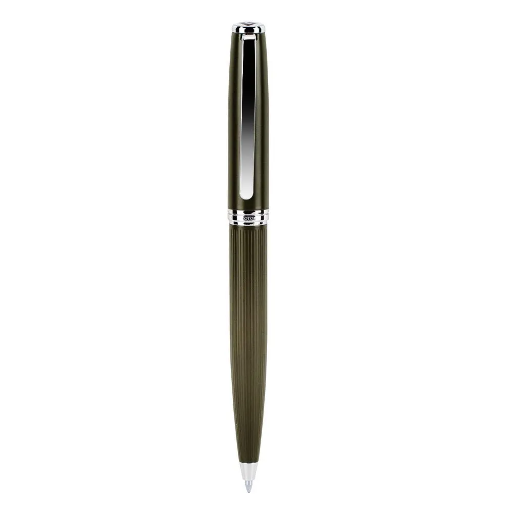 Black color Ballpoint pen with chrome accents