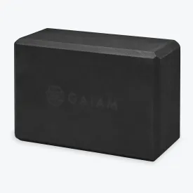 Black Yoga Block, Gaiam Essentials