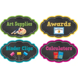 Chalkboard Brights Supply Labels