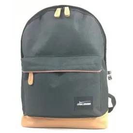 Challenger Black School Bag / Back Pack - Black / Black & Brown