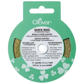 Clover Quick Fusible Bias Tape - 6mm Gold