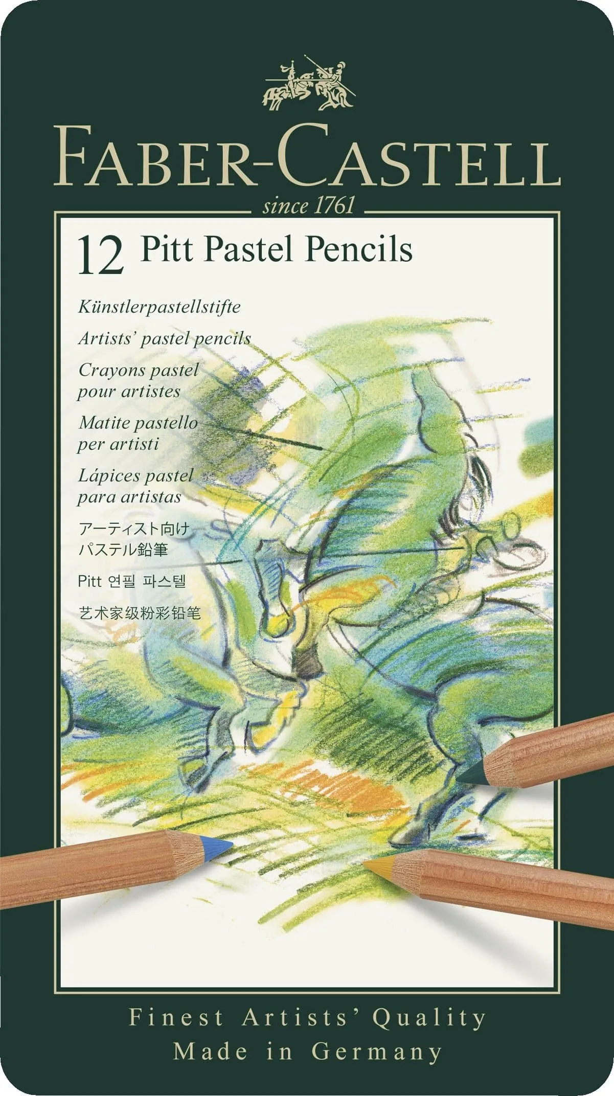 Color Pencil Pitt Pastel Tin of 12