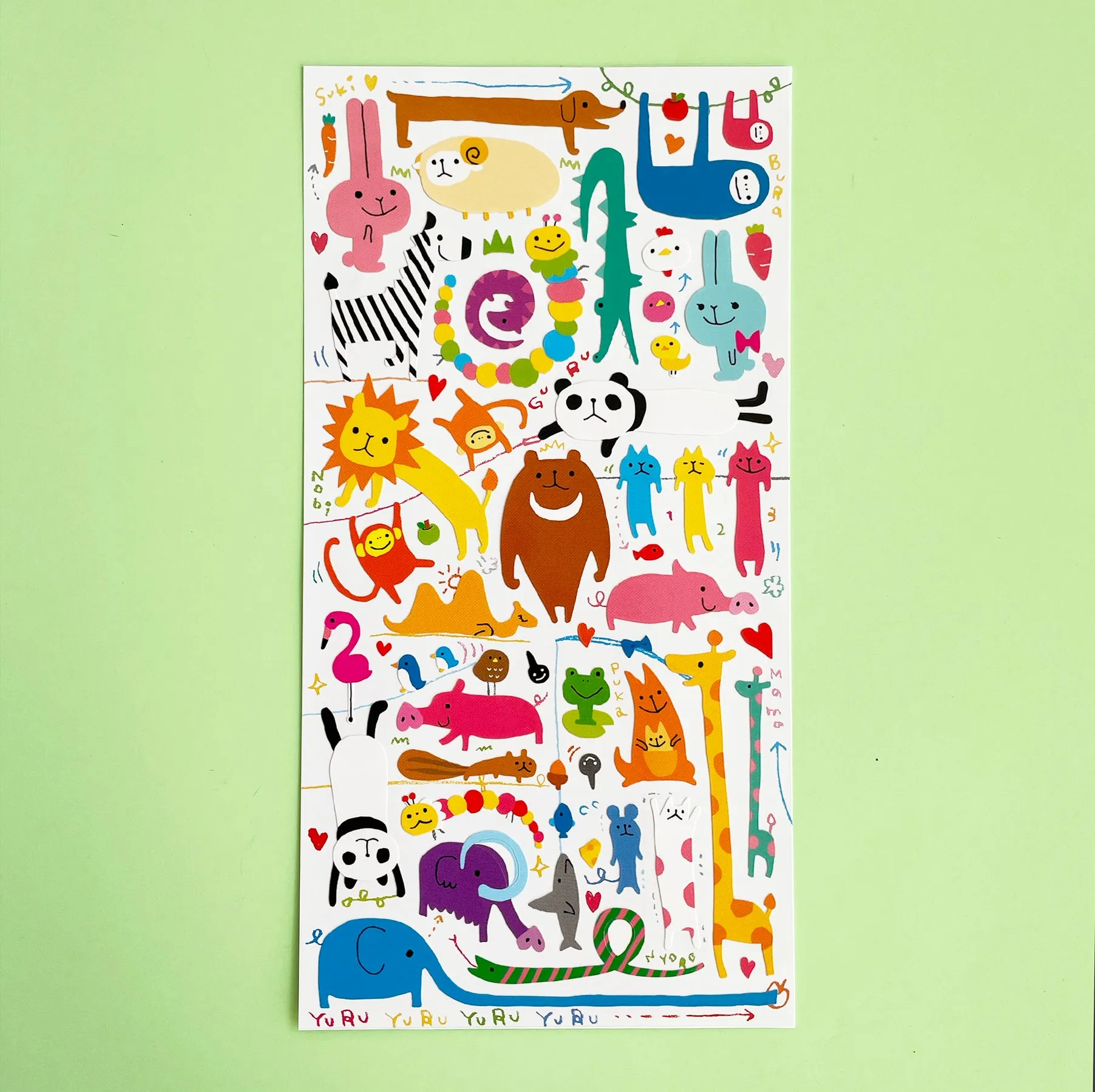 Colorful Animal Stickers