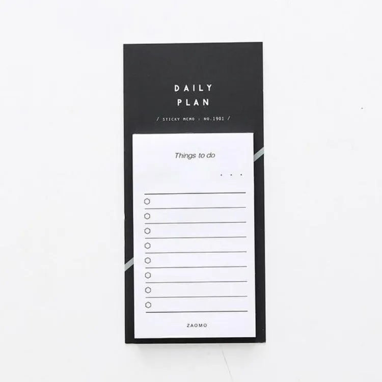 Daily Planner Sticky Notes White