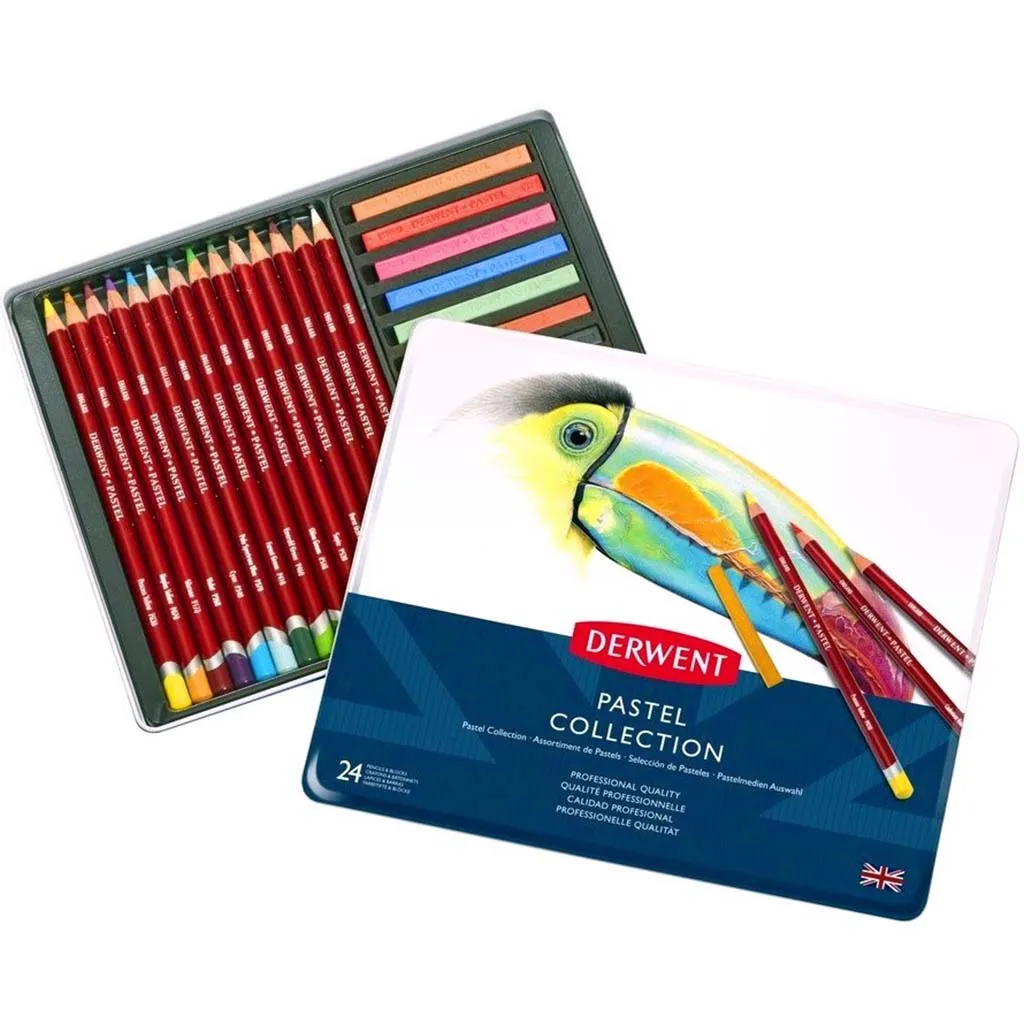 Derwent Pastel Pencil Collection 24 Tin