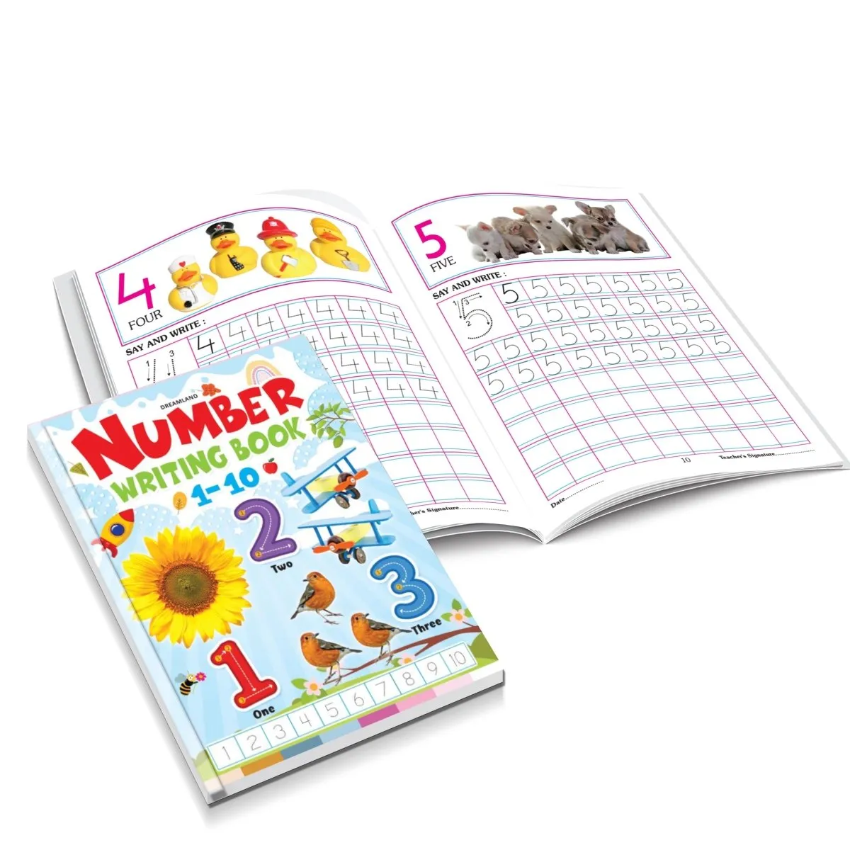 Dreamland Publications Number Writing Book (4 Titles) Pack