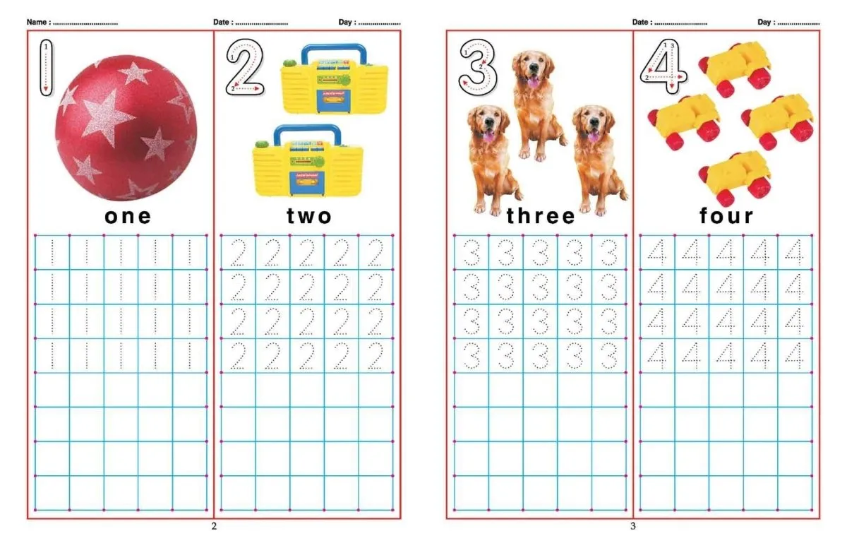 Dreamland Publications Pre- School Picture Books - Alphabet And Number Writing Pack