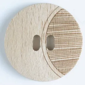 Etched Natural Wood Buttons