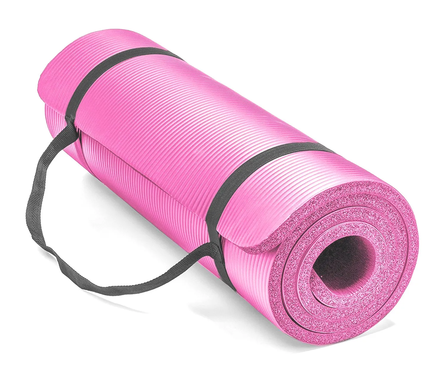 Extra Thick Exercise NBR Yoga Pilates Mat w/ Bag 72" x 24" 10mm