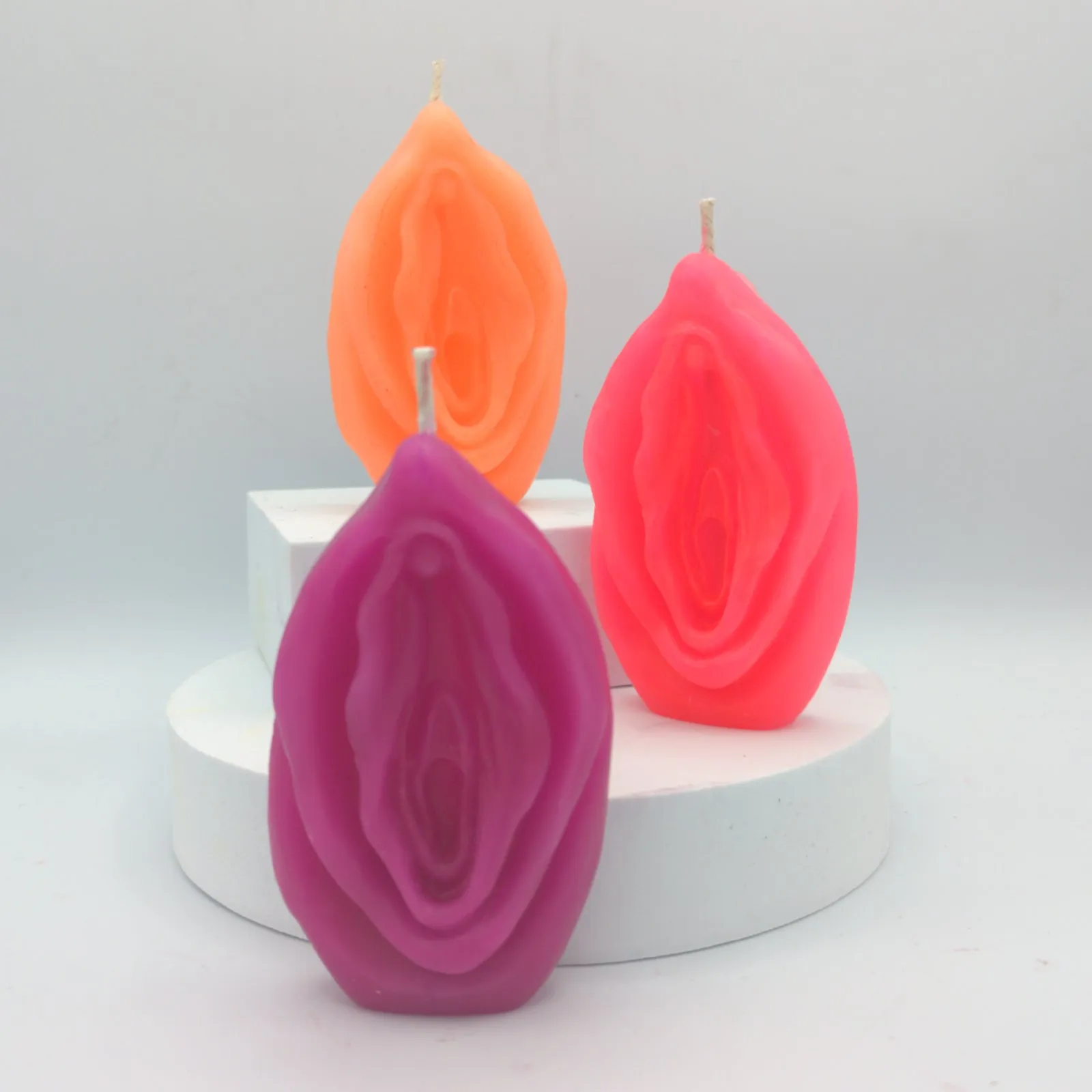 Fiery Vulvas - Wax Play Vulva Candle - Vagina Candle - Cunt Candle