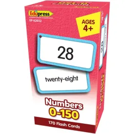 Flash Cards Numbers 0-150