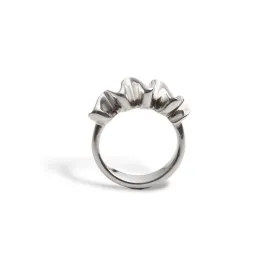 Frou-Frou Wavy Silver Ring by Nancy Rousseau