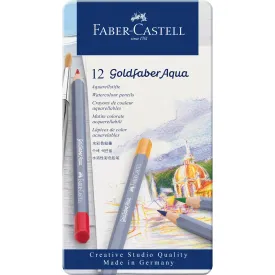 Goldfaber Aqua Watercolor Pencils, Tin of 12 - #114612