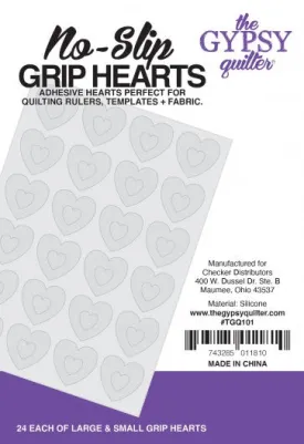 Gypsy Quilter No Slip Grip Hearts