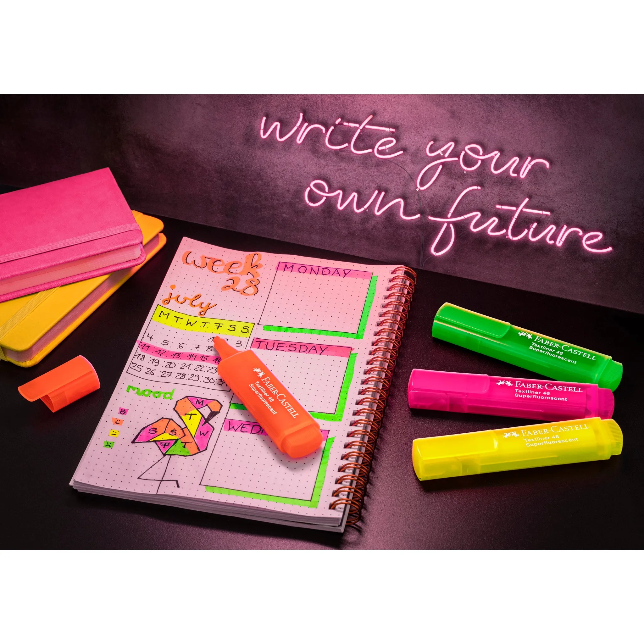 Highlighters, Neon Colors - Box of 4 - #254600