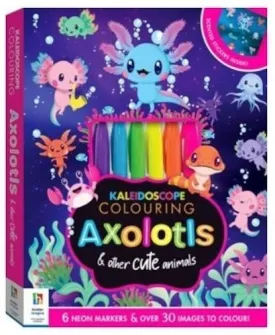 Hinkler Kaleidoscope Colouring Kit: Axolotls