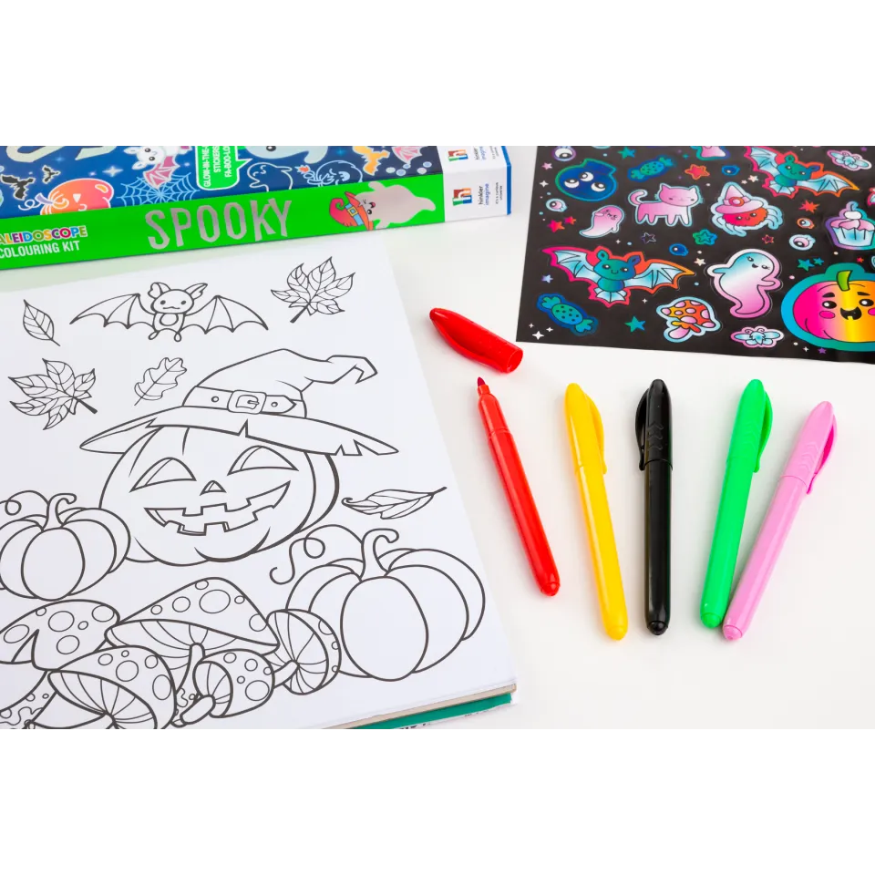 Kaleidoscope Colouring Kit: Spooky Colouring