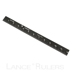 LANCE 24" BLACK ANODIZED LEFT/RIGHT BOTTOM EDGE RULE