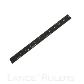 LANCE 72" BLACK ANODIZED LEFT/RIGHT TOP EDGE RULE