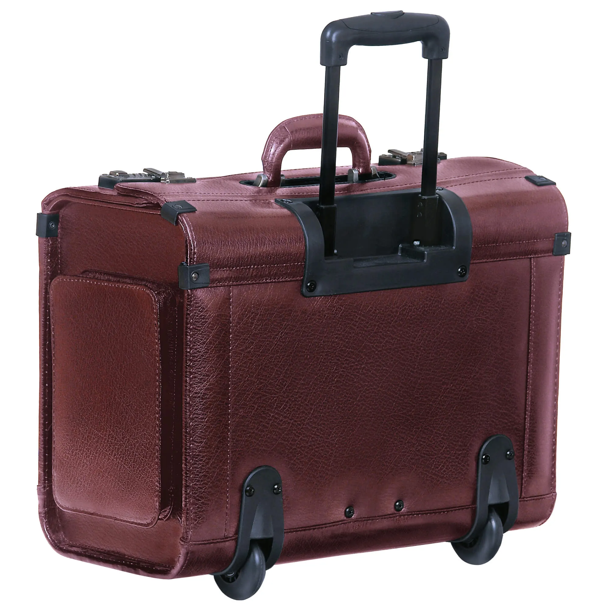 Mancini Leather Wheeled Catalog Case