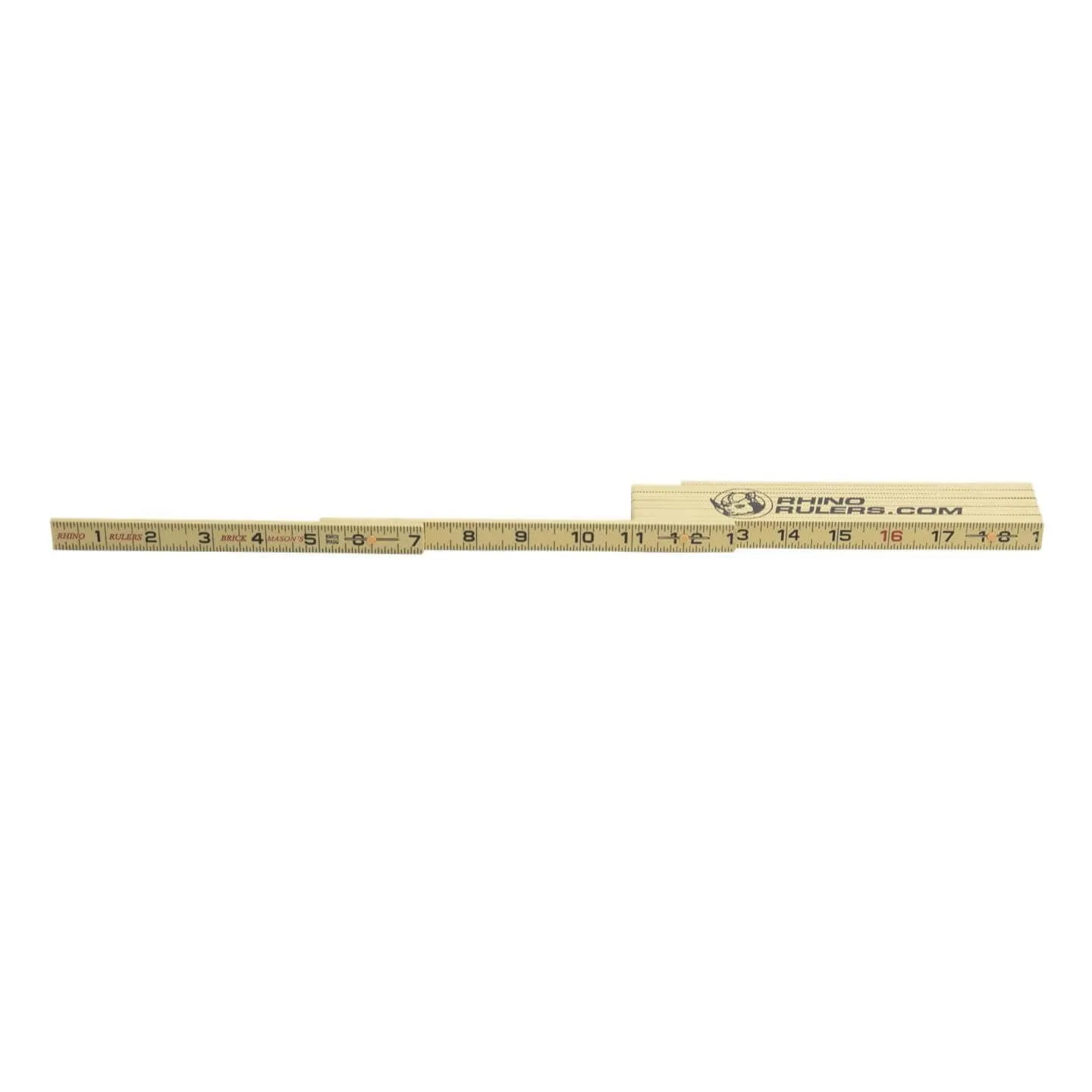 Marshalltown 16646 6' Folding Rule - Brick Spacing - Rhino Rulers