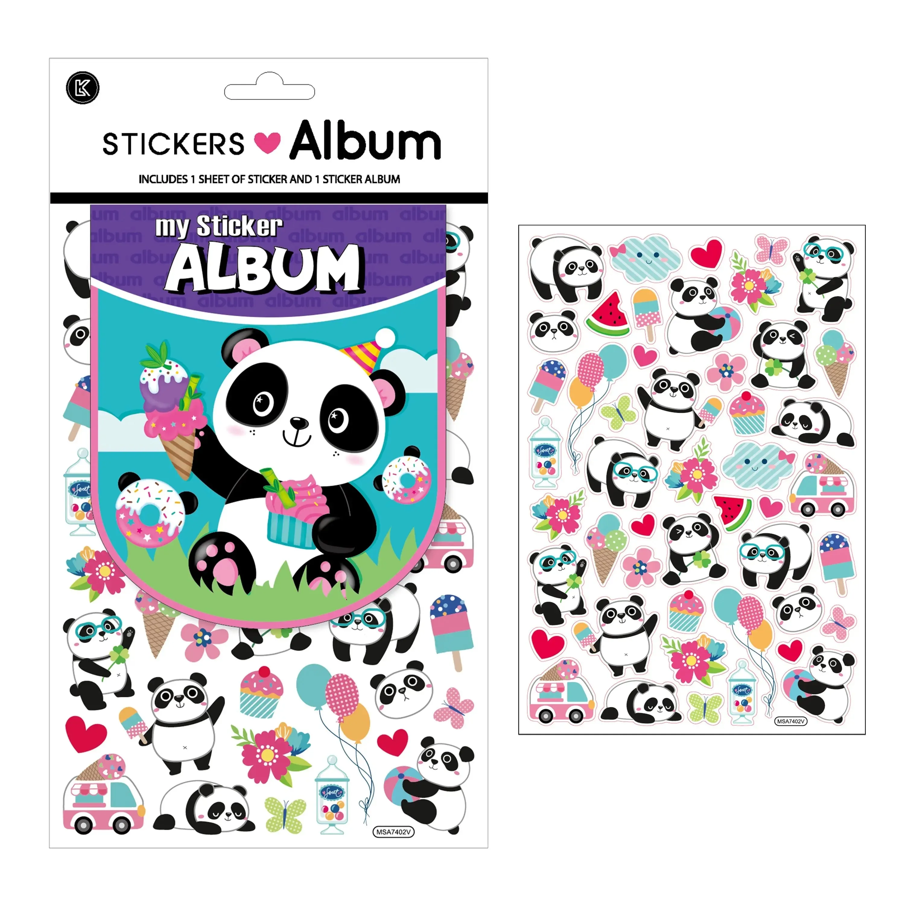 Panda Sticker Album