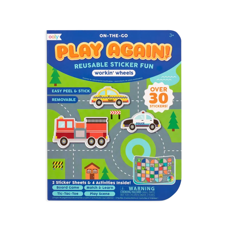 Play Again! Mini On-The-Go Activity Kit - Workin’ Wheels