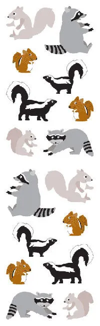 Playful Woodland Pals Stickers