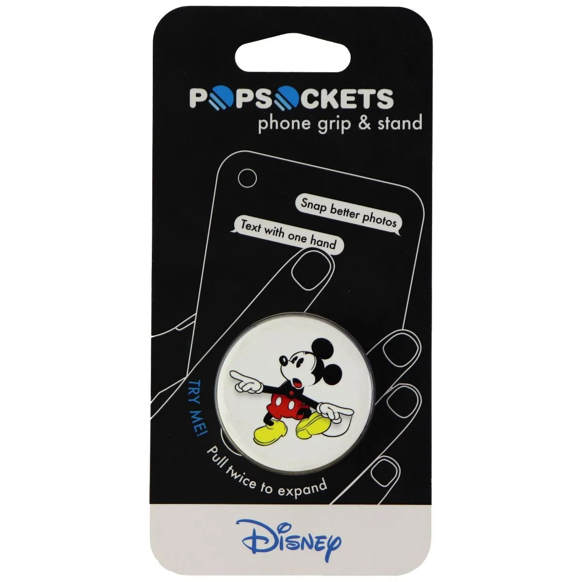 PopSockets: PopGrip with Swappable Top for Phones & Tablets - Mickey Watch