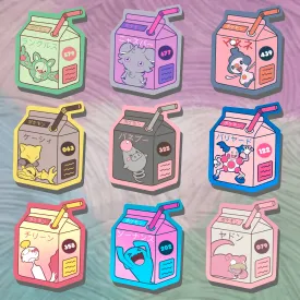 Psychic Type Juice Boxes vinyl stickers (set of 9)