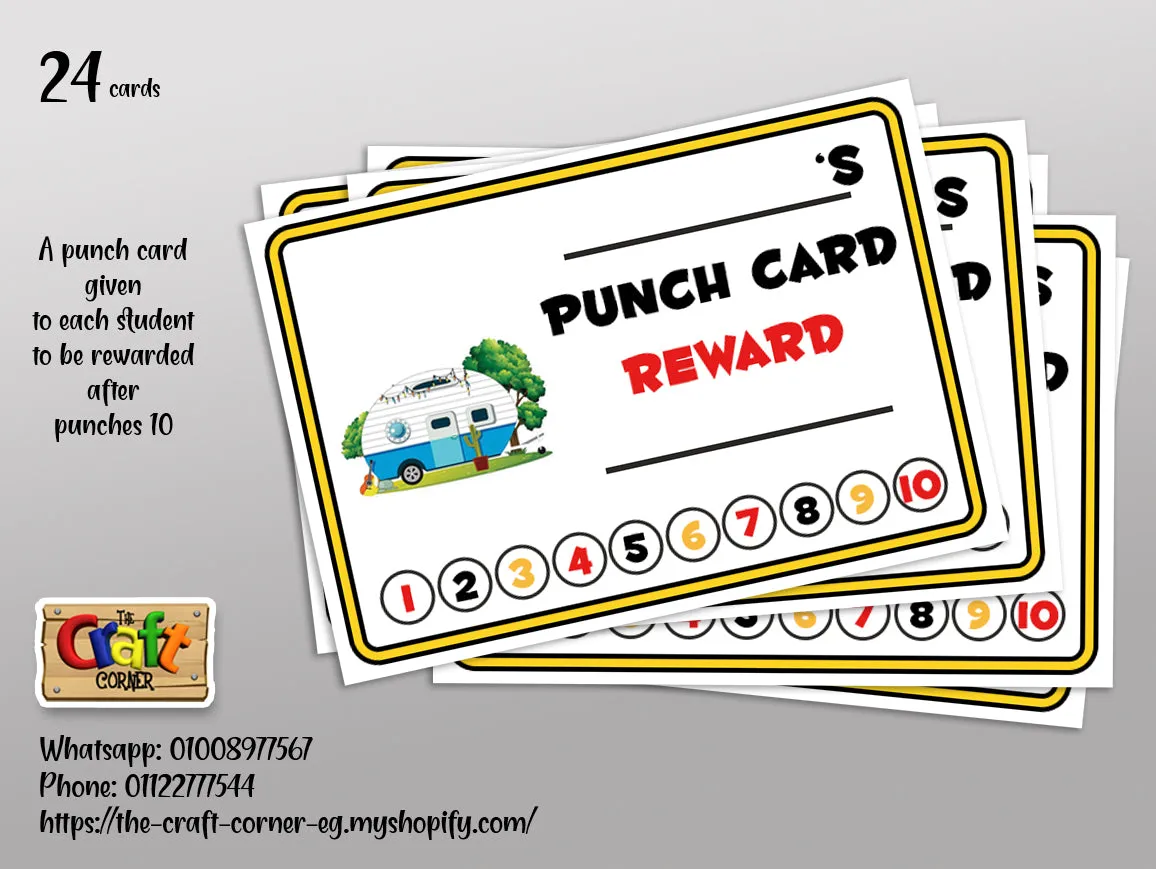 Punch cards: Camping