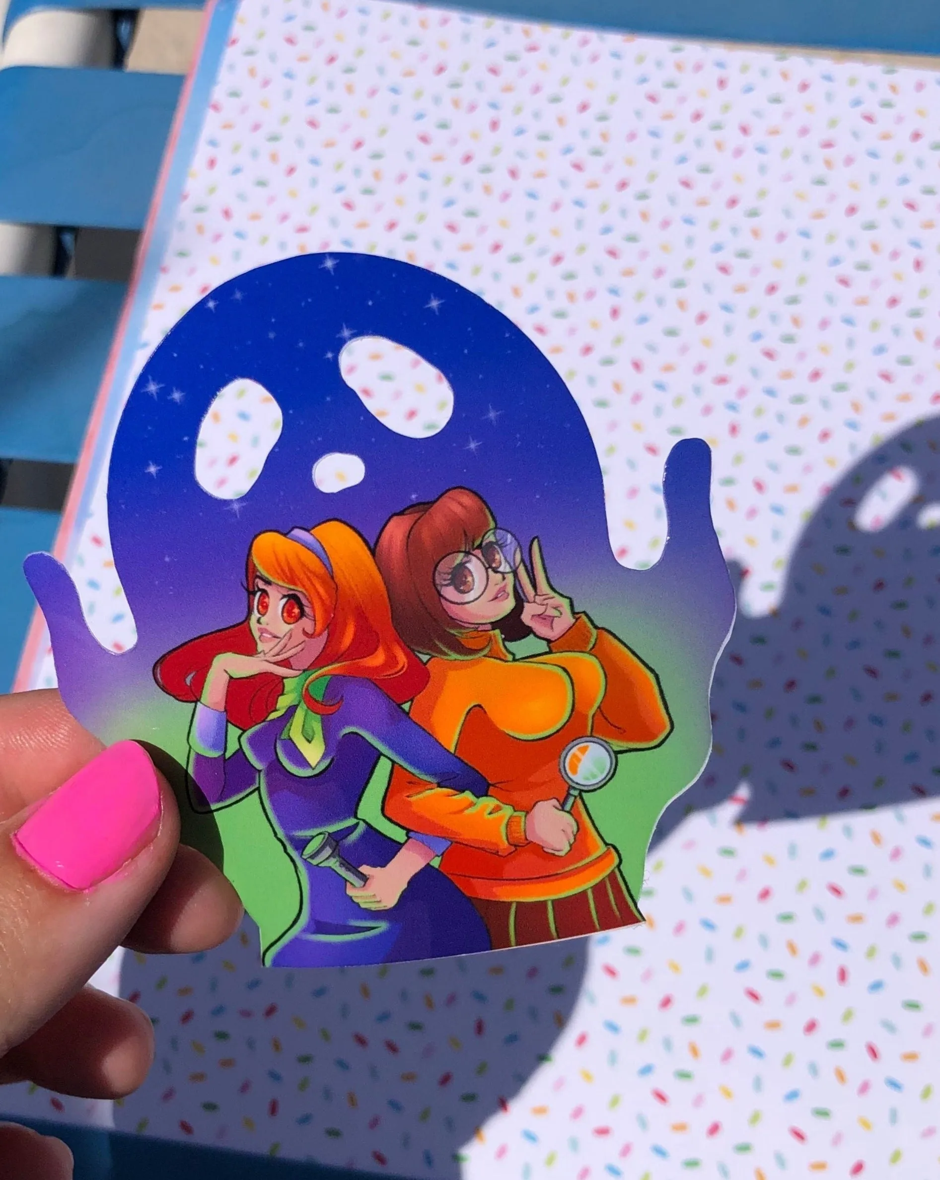 Scooby Doo Velma and Daphne vinyl sticker