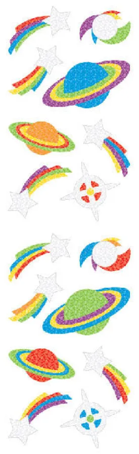 Space, Sparkle Stickers